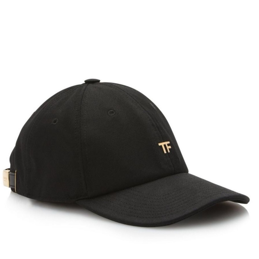 Tom Ford Black Cap with Gold Buckle Womens